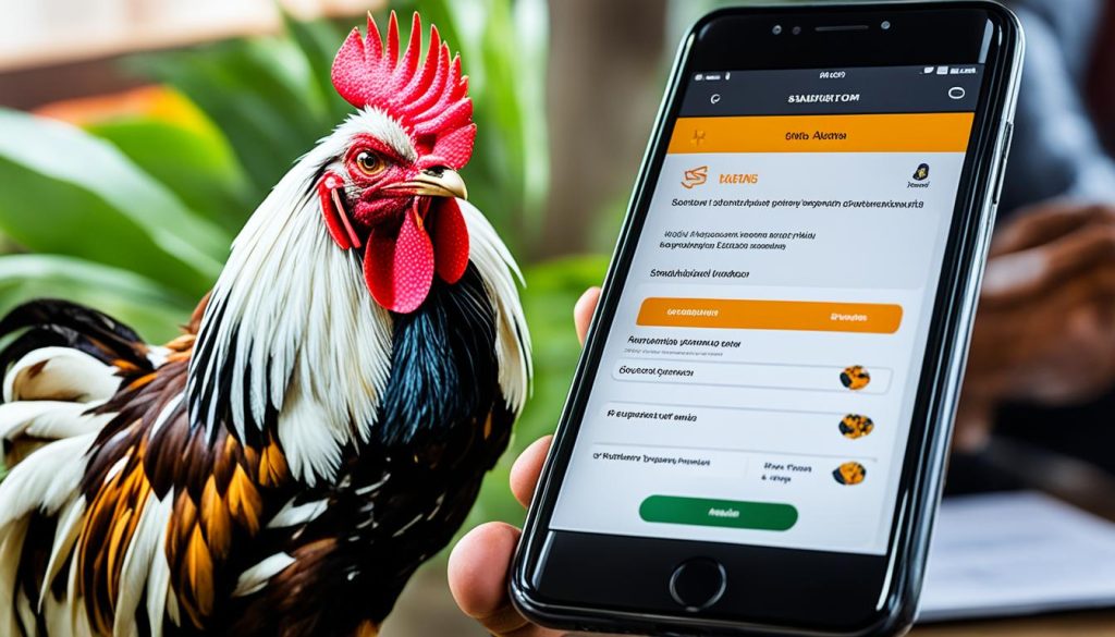 cara daftar sabung ayam online